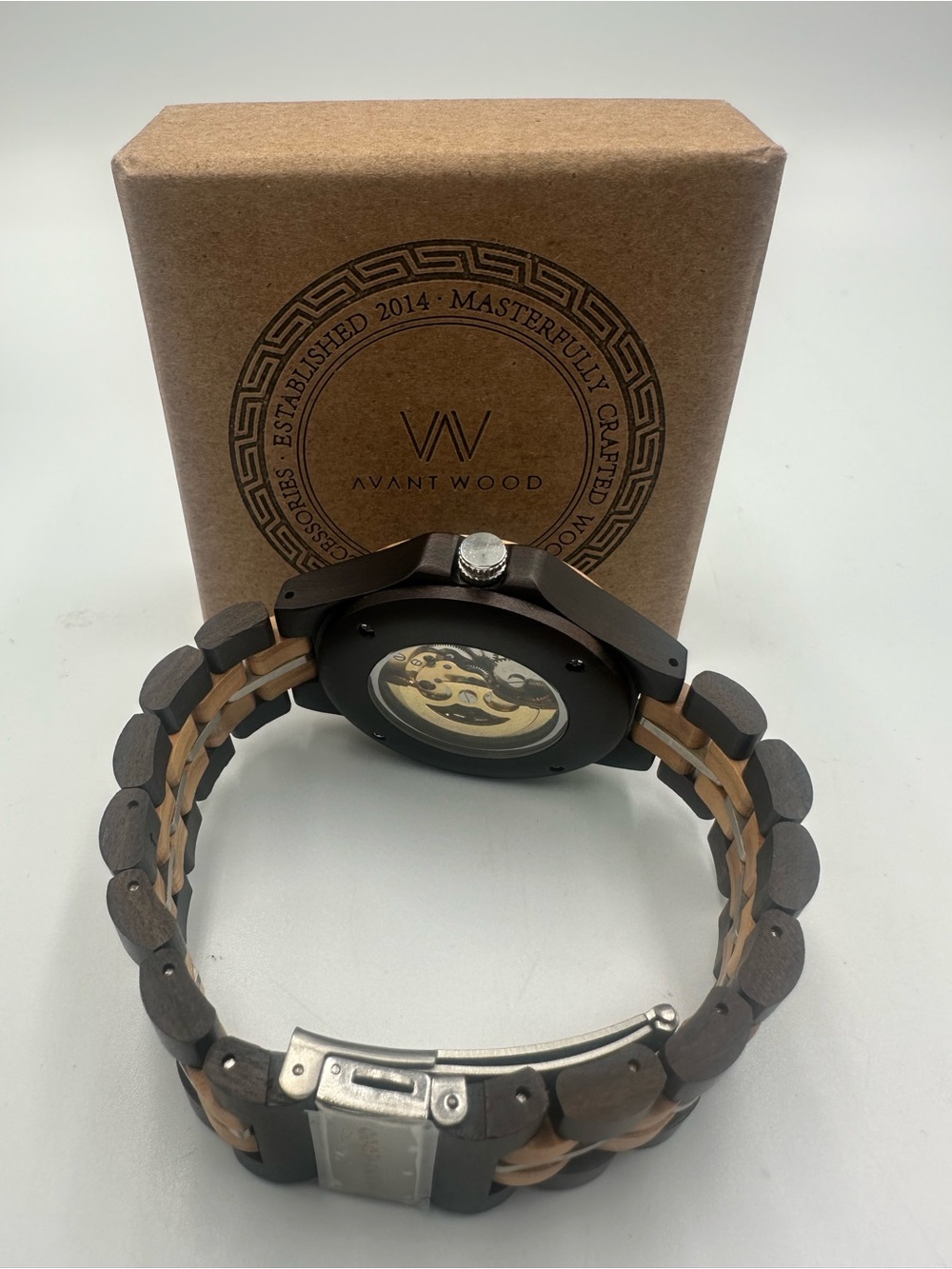 AVANTWOOD Skeleton Automatic Mechanical Watch - Picture 5 of 5